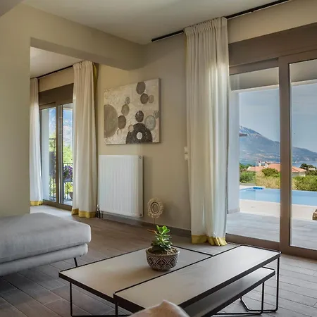 Modern Kefalonia 3 Bedrooms Anthelia Private Pool & Stunning Sea Views Klismata