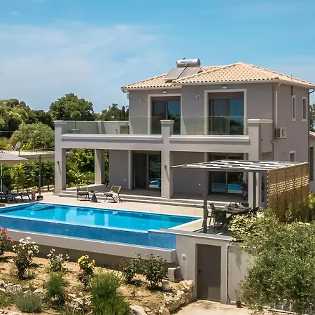 Modern Kefalonia 3 Bedrooms Anthelia Private Pool & Stunning Sea Views Klismata *