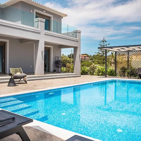 Modern Kefalonia 3 Bedrooms Anthelia Private Pool & Stunning Sea Views Klismata