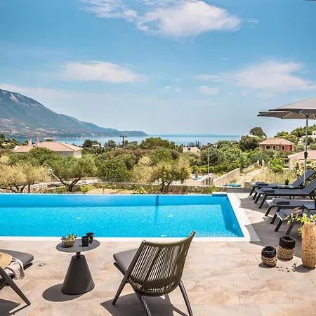 Villa Modern Kefalonia 3 Bedrooms Anthelia Private Pool & Stunning Sea Views Klismata Spartià