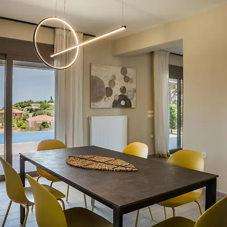 Vila Modern Kefalonia 3 Bedrooms Anthelia Private Pool Stunning Sea Views Klismata Spartia (Kefalonia)